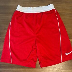 Red and White Nike Shorts